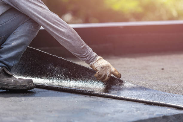 Professional Basement Waterproofing technician working in Cromwell, IN